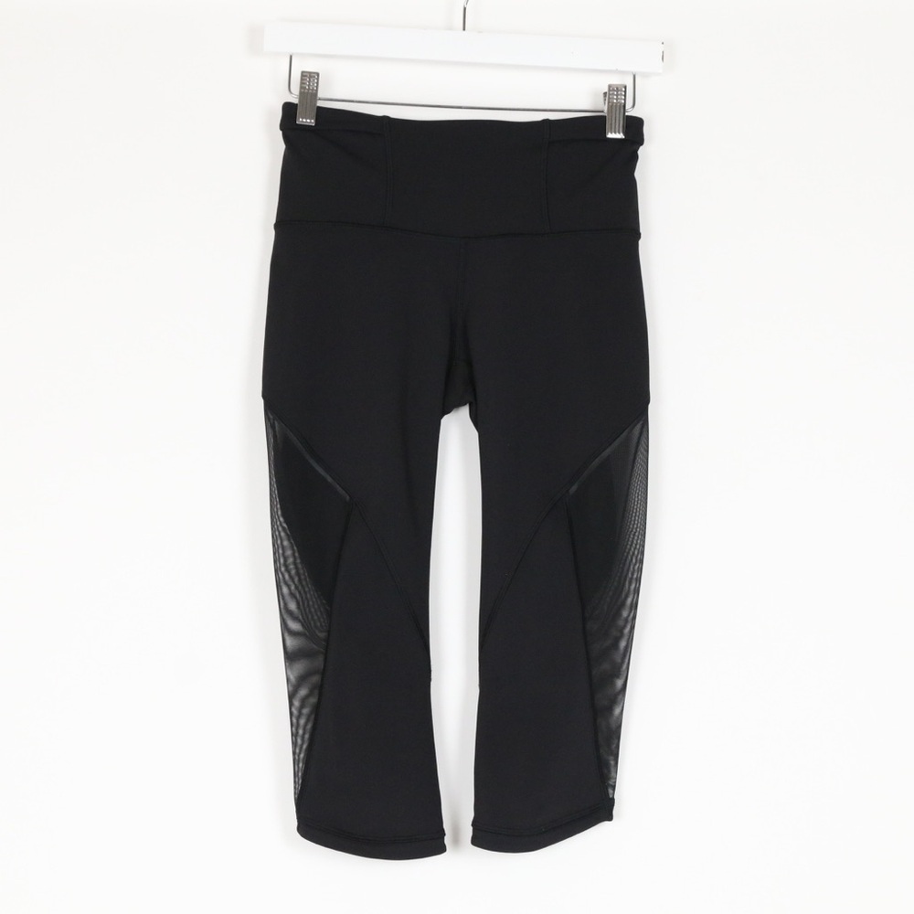 Lululemon Mesh Running Cropped Leggings